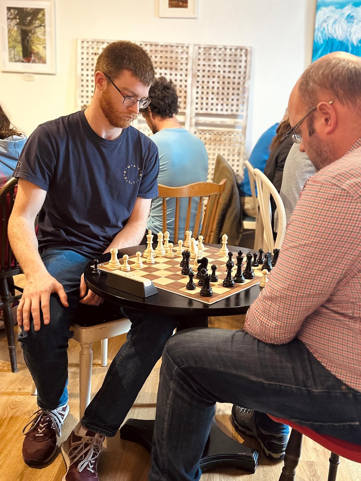 Two players deep in a clocked game